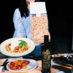 Scialatielli con pomodorini, pancetta e stracciata Morsi e Sorsi